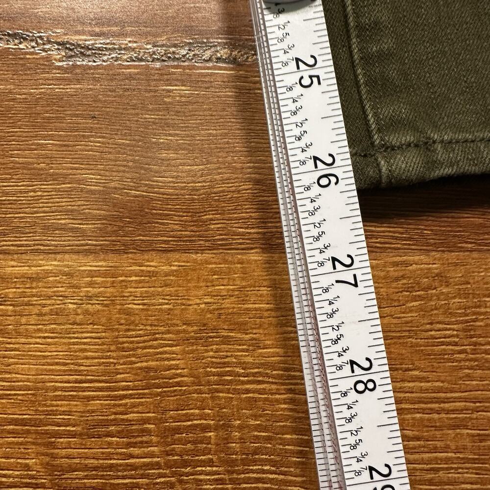 Veronica Beard Jeans Womens 32x26 Olive Green Chino Pants Army Retro City USA - Picture 10 of 16